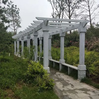 大理石花架,公園過道花架子