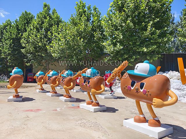 玻璃鋼卡通面包雕塑