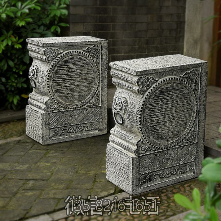 石鼓門墩，庭院別墅看門仿古擺件