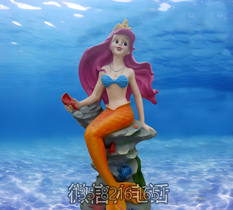 海洋公園擺件玻璃鋼卡通裝飾品擺件美人魚雕塑 海洋公園擺件玻璃鋼卡通裝飾品擺件美人魚雕塑