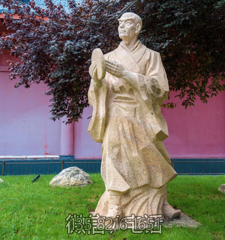 僧一行石雕名僧雕塑