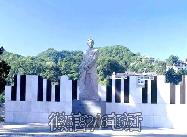 城市廣場大理石石雕名人景觀聶耳雕塑