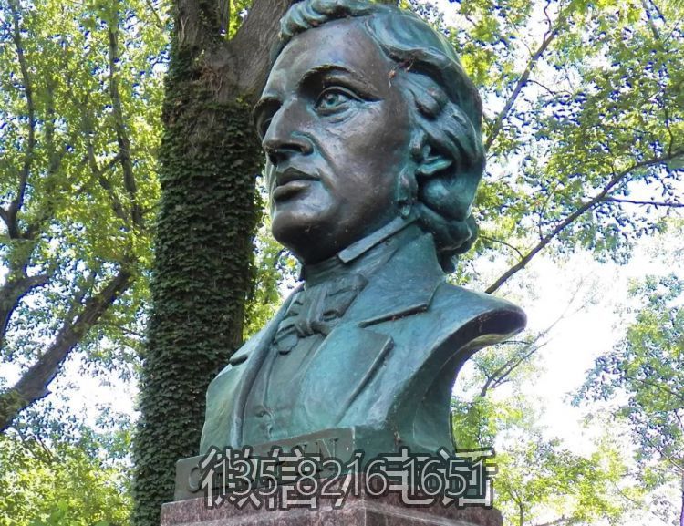 園林戶外青銅西方著名音樂家肖邦雕塑