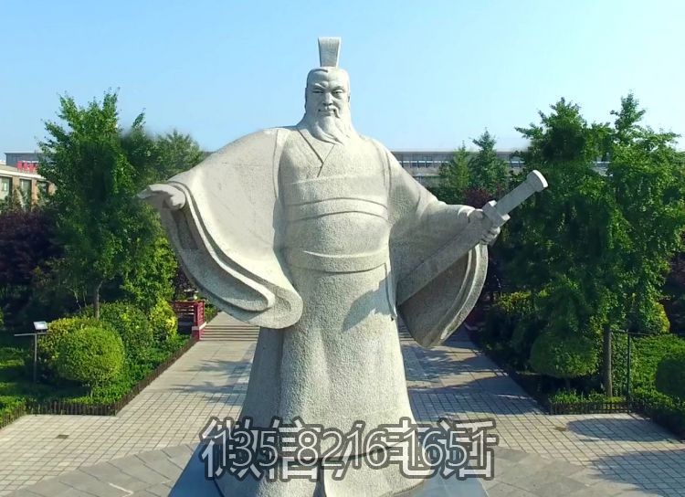 東漢時(shí)期名人景觀大理石石雕曹操雕塑