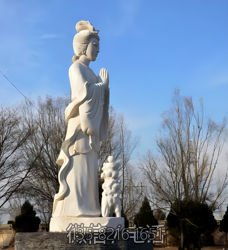 園林景觀漢白玉中國四大美女貂蟬雕塑