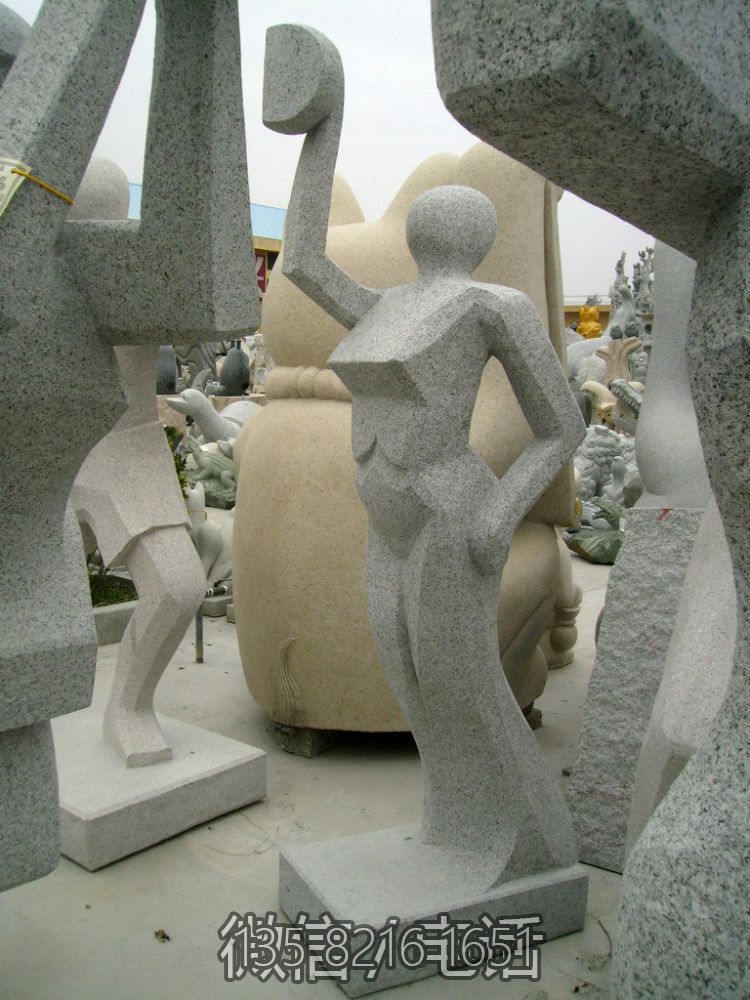 公園戶外景觀裝飾擺件石雕抽象打籃球人物雕塑