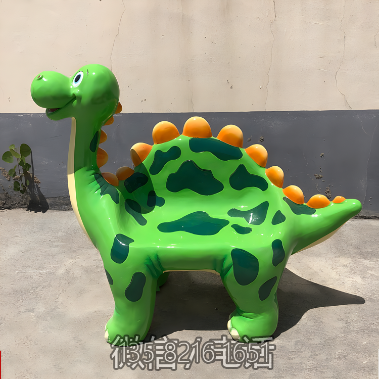玻璃鋼卡通動物恐龍座椅裝飾擺件 玻璃鋼卡通動物恐龍座椅裝飾擺件