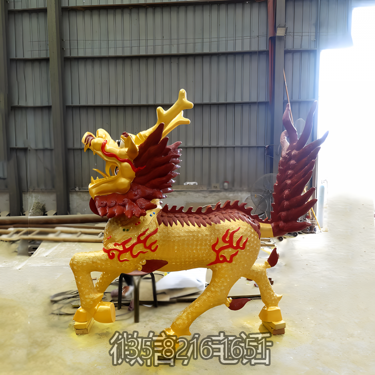 園林戶外定制銅雕創意神獸麒麟雕塑