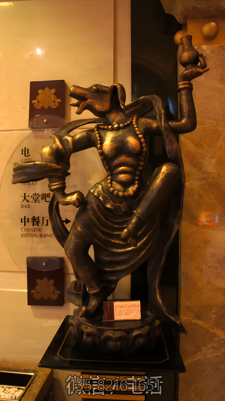 藏族十二生肖動物銅雕