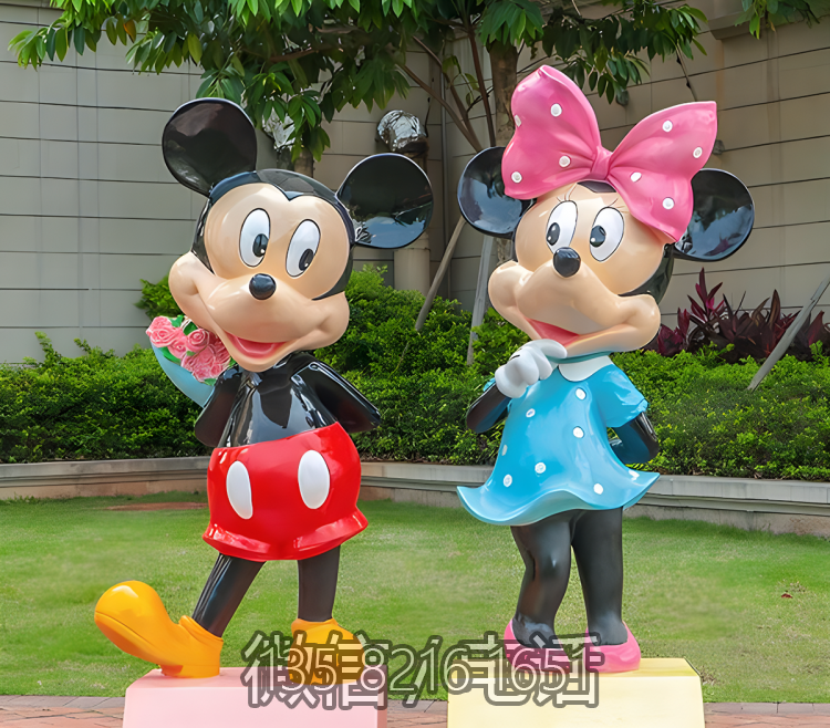 玻璃鋼卡通米老鼠雕塑