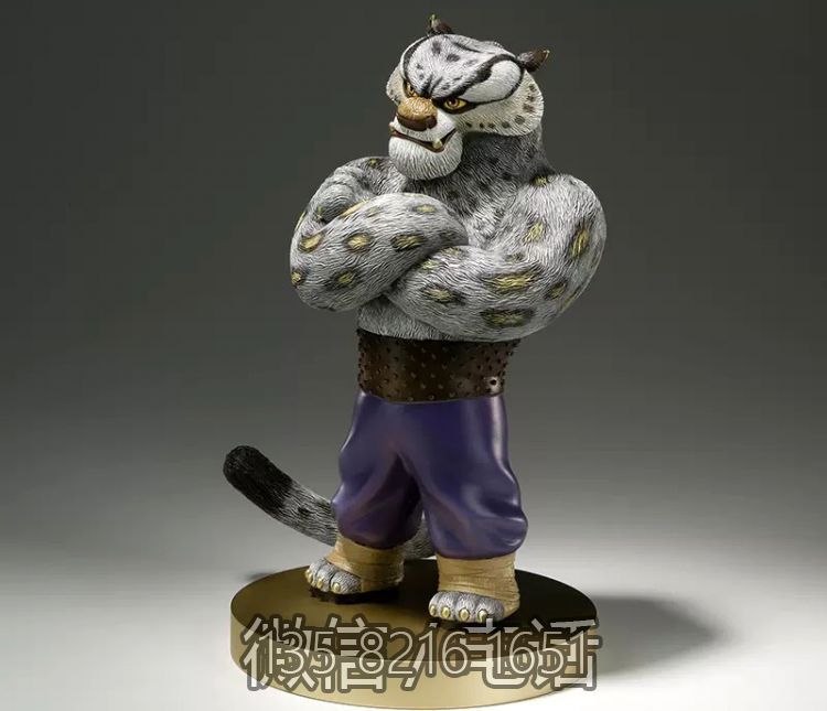 玻璃鋼仿真動物景觀商場電影院動物景觀小品擺件悍嬌虎雕塑