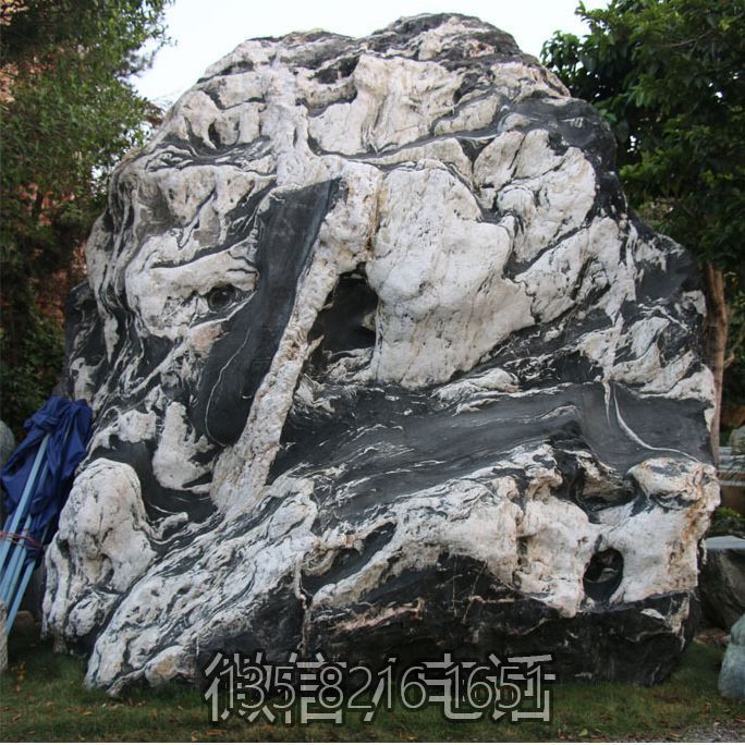 草坪草地自然石擺件