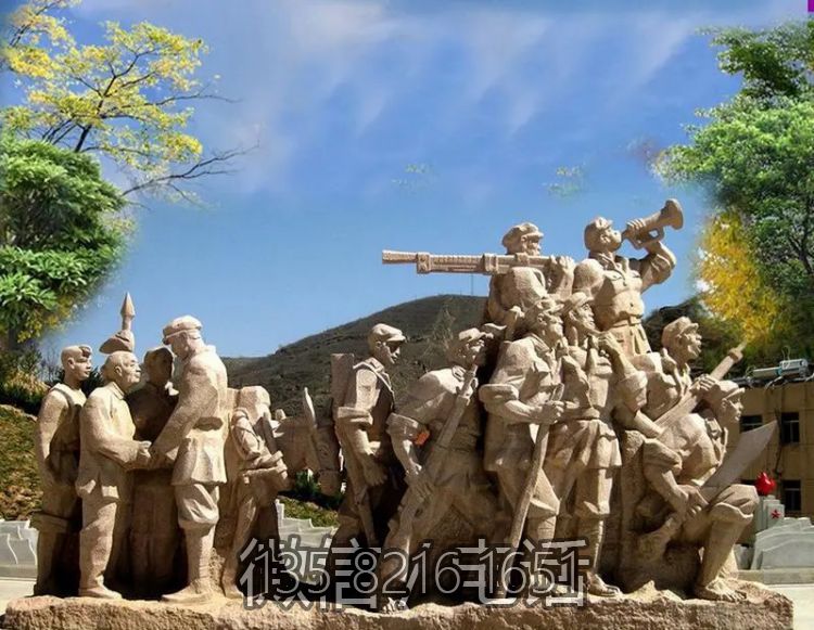 紅色文化人物群石雕