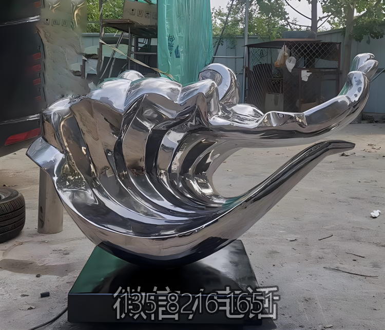 海浪浪花雕塑-海邊個性創意不銹鋼鏡面海浪浪花雕塑 海浪浪花雕塑-海邊個性創意不銹鋼鏡面海浪浪花雕塑