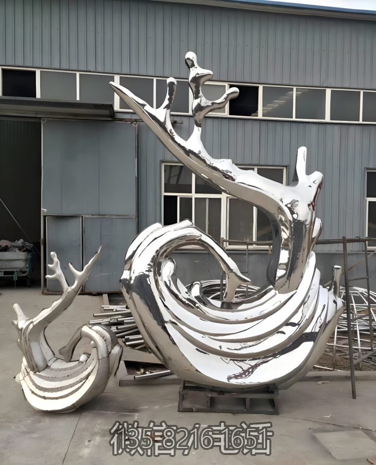 海浪浪花雕塑-海邊裝飾不銹鋼鏡面海浪浪花雕塑 海浪浪花雕塑-海邊裝飾不銹鋼鏡面海浪浪花雕塑