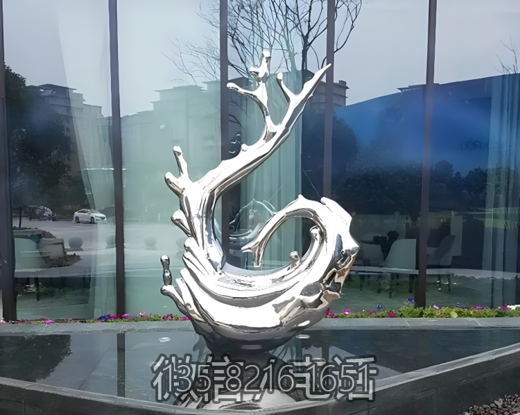 海浪浪花雕塑-酒店門口裝飾擺件不銹鋼鏡面海浪浪花雕塑 海浪浪花雕塑-酒店門口裝飾擺件不銹鋼鏡面海浪浪花雕塑