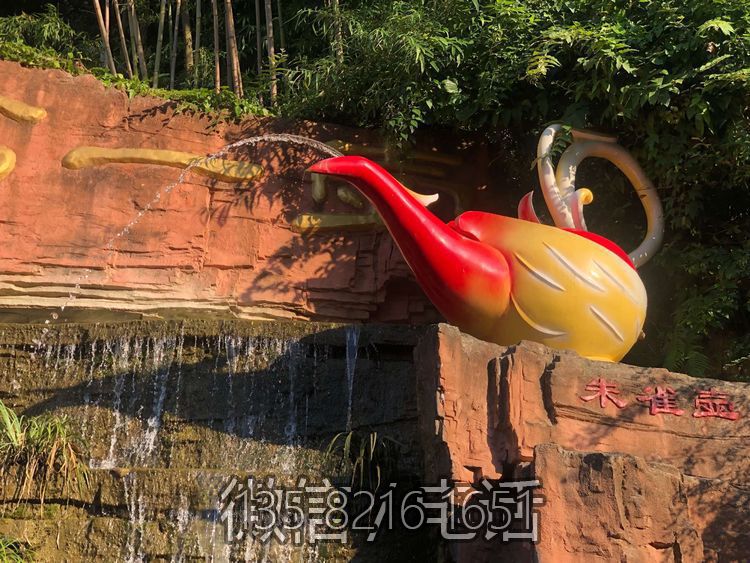 朱雀壺不銹鋼茶壺雕塑