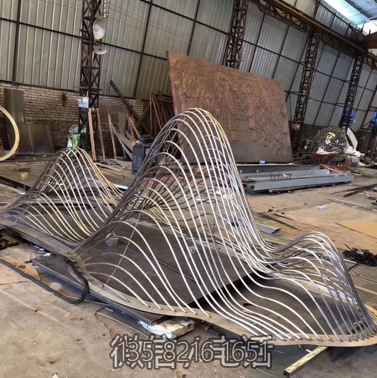 假山雕塑-城市花園不銹鋼抽象立體鏤空鐵藝山形山峰山巒造型 假山雕塑-城市花園不銹鋼抽象立體鏤空鐵藝山形山峰山巒造型