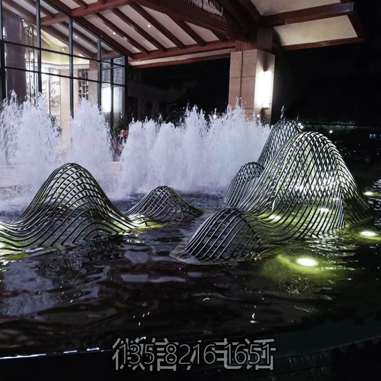 假山雕塑-飯店不銹鋼鐵藝水景鏤空假山雕塑 假山雕塑-飯店不銹鋼鐵藝水景鏤空假山雕塑