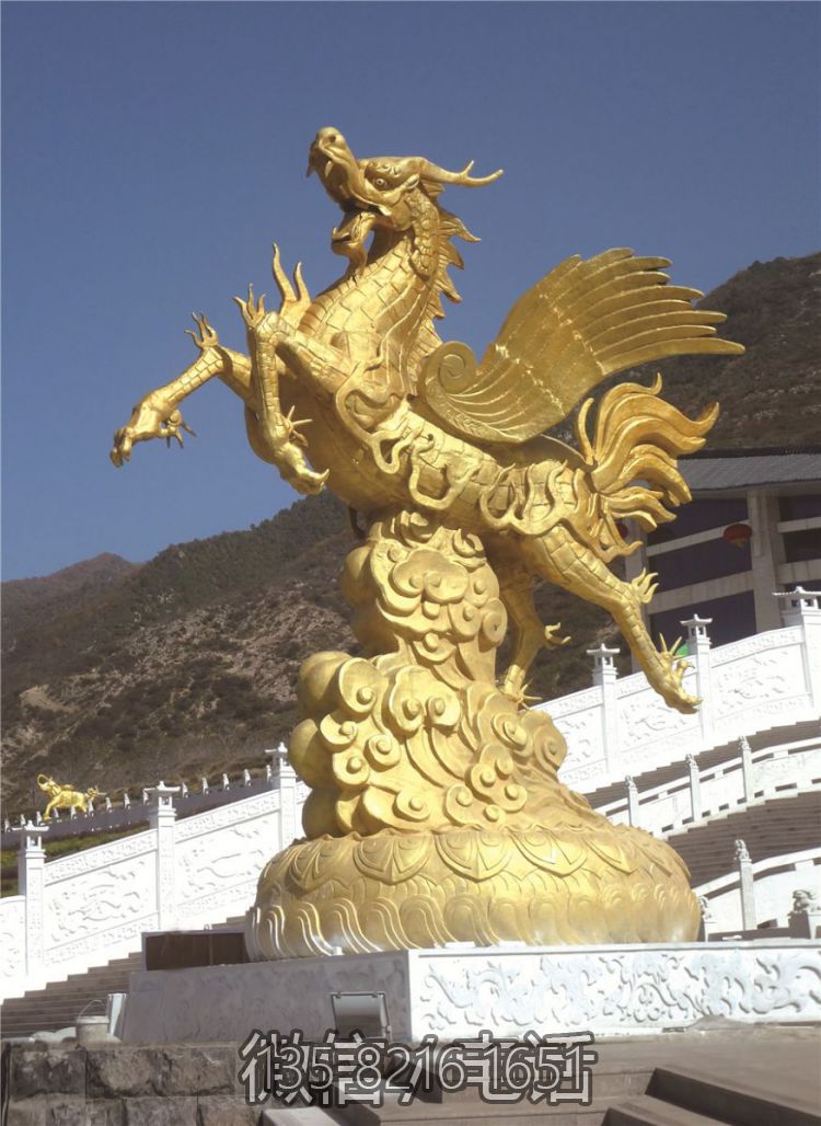 天馬不銹鋼噴漆馬兒雕塑