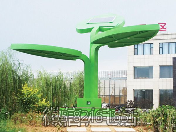 不銹鋼發光樹葉樹形亭子