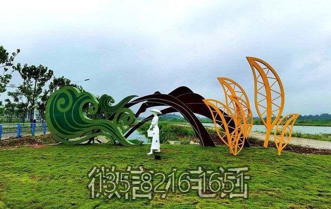 不銹鋼茶葉裝飾雕塑