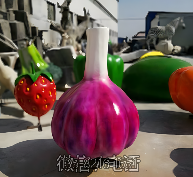 玻璃鋼仿真蔬菜大蒜雕塑