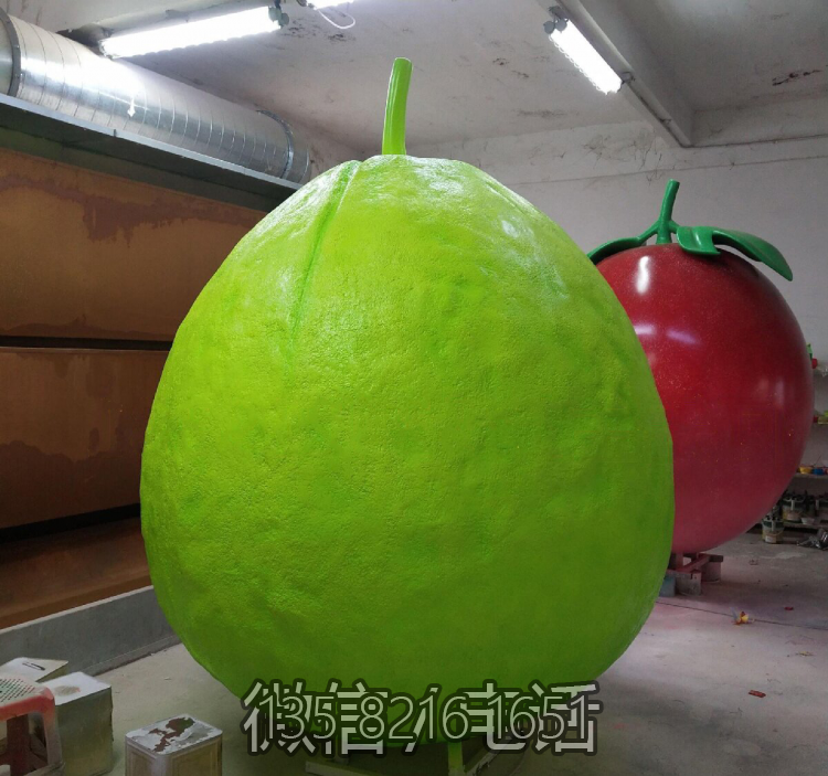 玻璃鋼仿真大型番石榴雕塑