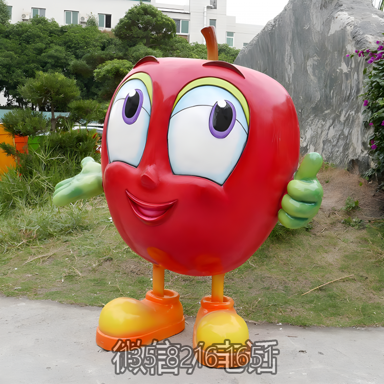 卡通蘋果雕塑