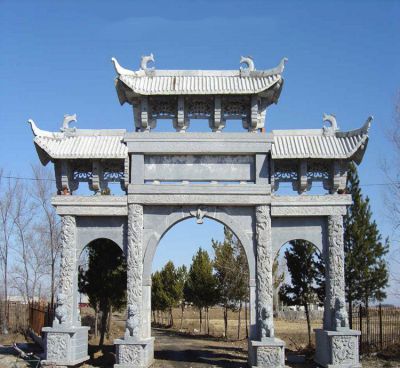 花崗巖公園園林石雕牌坊