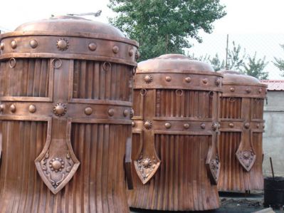 蒙古蘇魯錠鍛銅雕塑