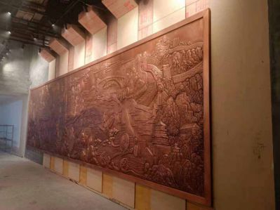 南水北調紫銅浮雕壁畫