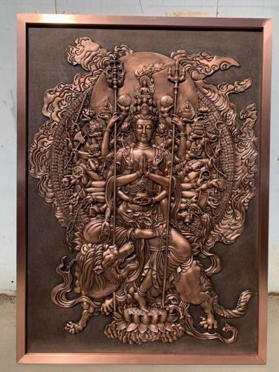 千手觀音銅浮雕