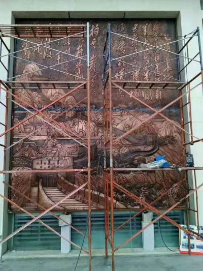 墻體萬(wàn)里長(zhǎng)城浮雕裝飾畫