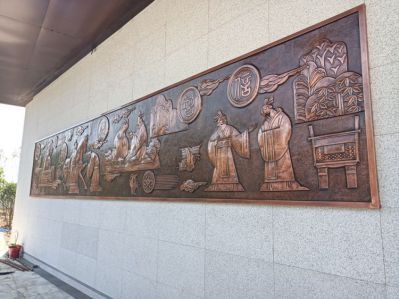 “仁義禮智信”中國傳統文化浮雕壁畫