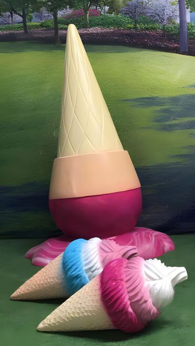 玻璃鋼雪糕冰淇淋仿真美陳雕塑擺件