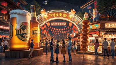 啤酒烤串發光門頭雕塑