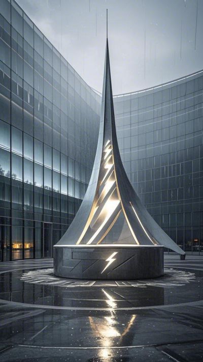 不銹鋼避雷針雕塑