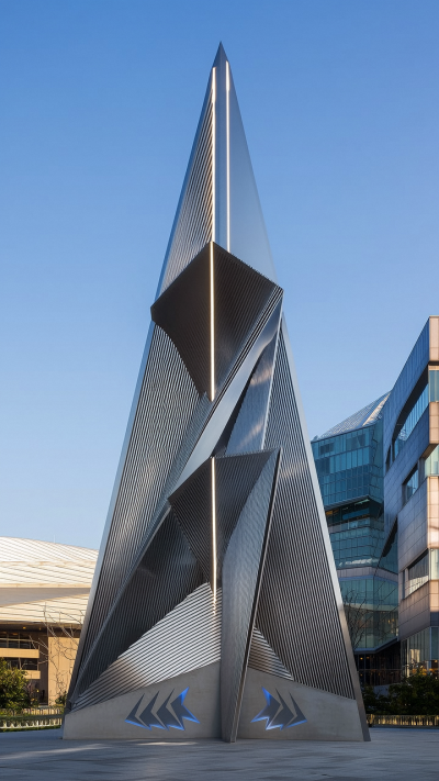 不銹鋼避雷針景觀雕塑