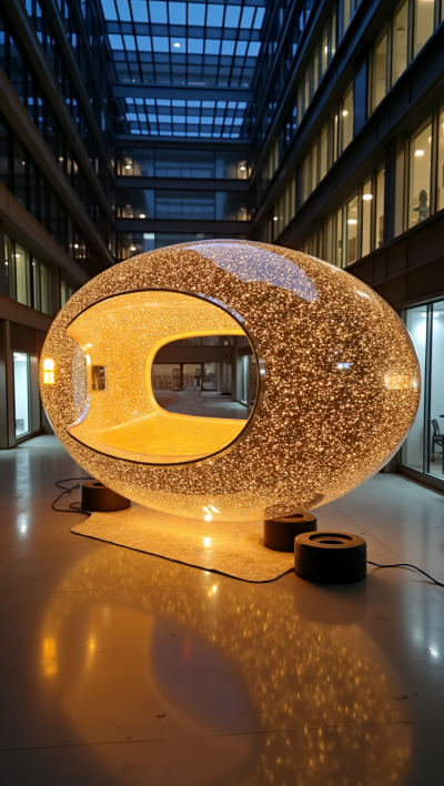 發光不銹鋼景觀雕塑