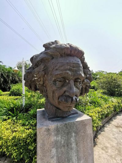 頭像景觀戶外名人景觀愛因斯坦雕塑