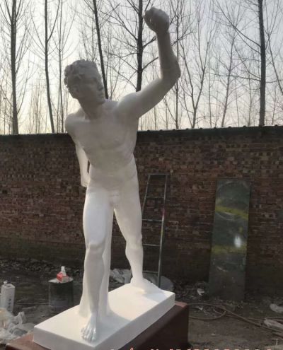 景區廣場漢白玉石雕西方名人大衛雕塑