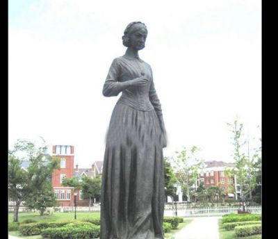 醫院名人人物玻璃鋼仿銅南丁格爾雕塑