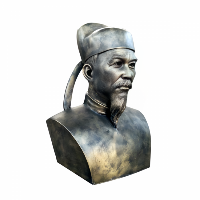 玻璃鋼仿銅半身像名人偉人景觀活字印刷術(shù)發(fā)明者畢昇雕塑