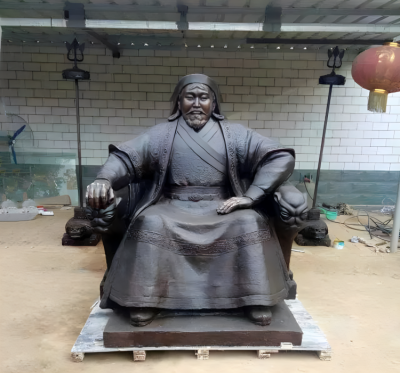 景區名人景觀擺件內蒙古成吉思汗雕塑