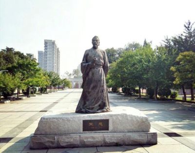 廣場名人擺件南宋著名的法醫(yī)學(xué)家玻璃鋼仿銅宋慈雕塑