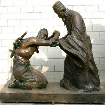 負荊請罪鑄銅人物雕塑