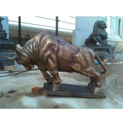 純銅鑄造開(kāi)荒牛銅雕