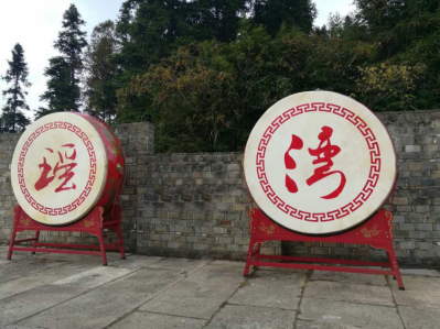 玻璃鋼仿真鼓雕塑