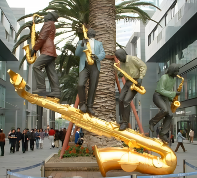 薩克斯主題情景雕塑